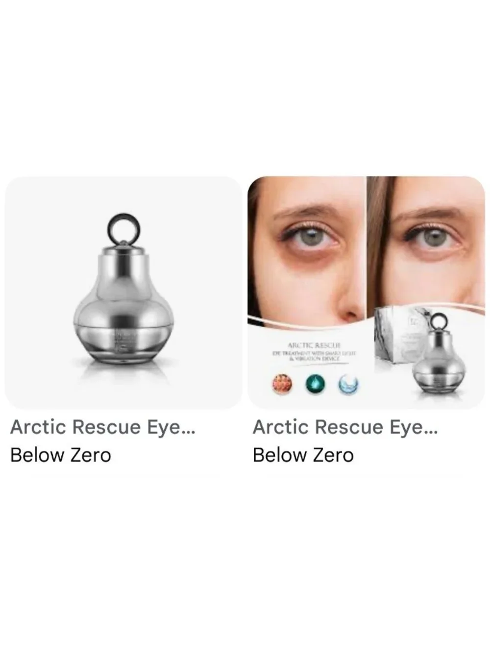Below Zero Arctic Rescue Eye Treatment With Smart Light & Vibration Device